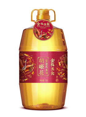 【集采50件】胡姬花 金衣玉食古法花生油 5L/桶