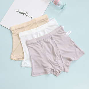 唐格 儿童宝宝全真丝桑蚕丝内裤平角裤男童小内裤透气舒适健康