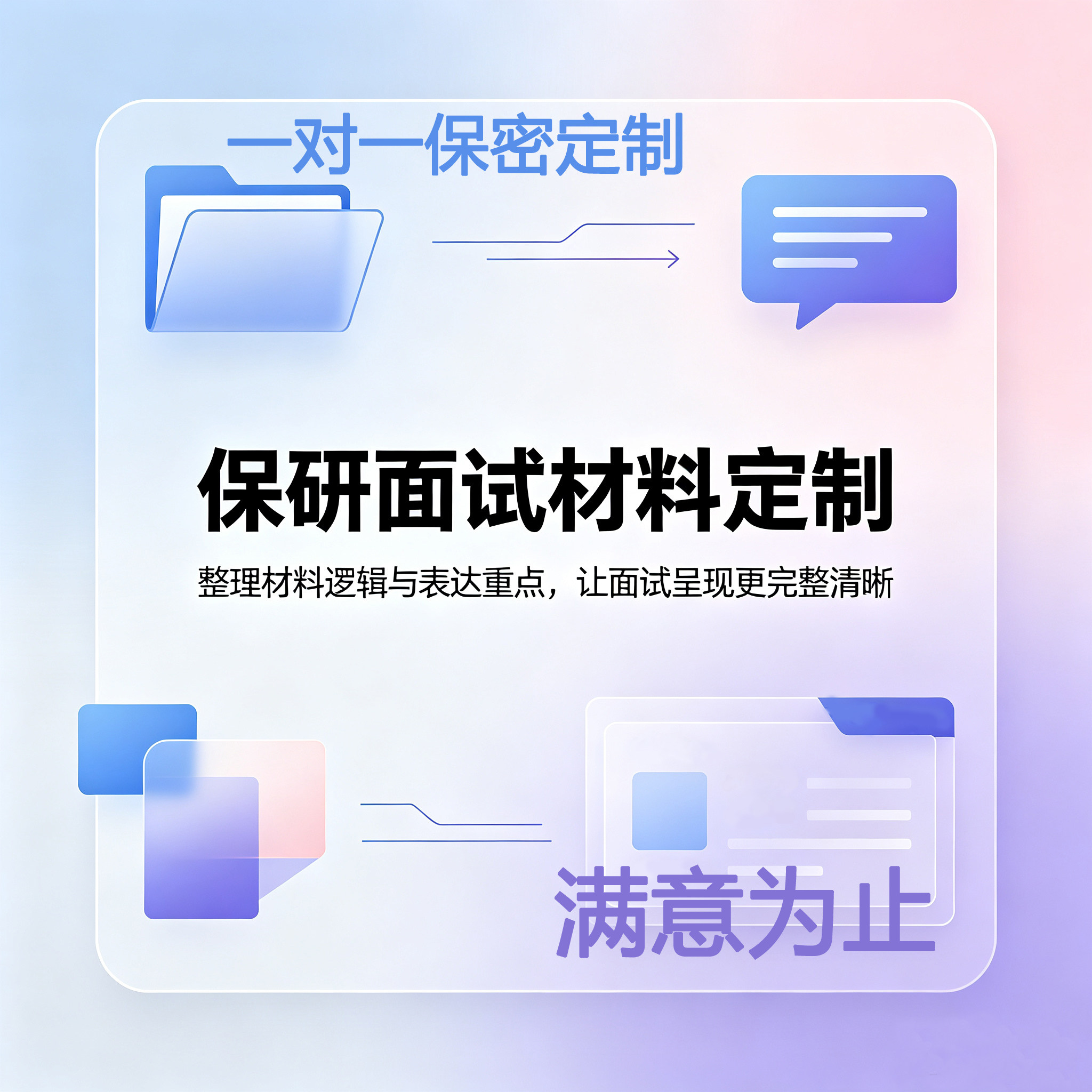 保研面试材料定制高端简历优化简历制作个人定制应届生社招简历
