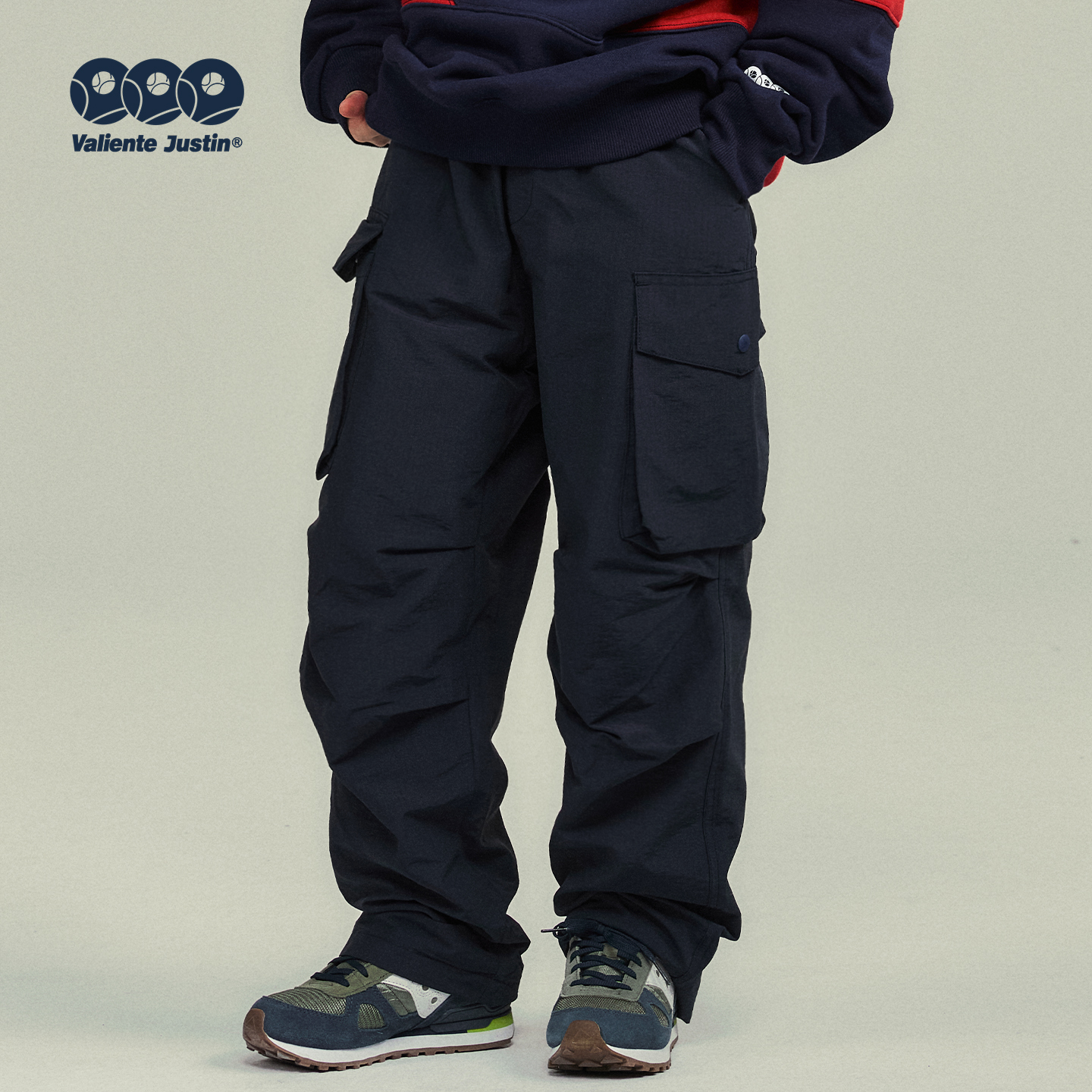 JUSTIN男孩帅气加绒双层工装裤