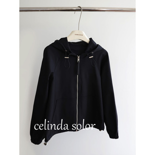 娇阳 巨值！柜上万元级 帅酷有调性 连帽抽绳轻质 羊毛夹克短外套