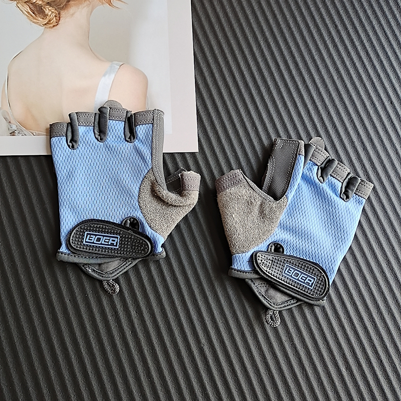 健身手套男女通用透气防滑空中瑜伽护掌无指手套器械训练单杠耐磨