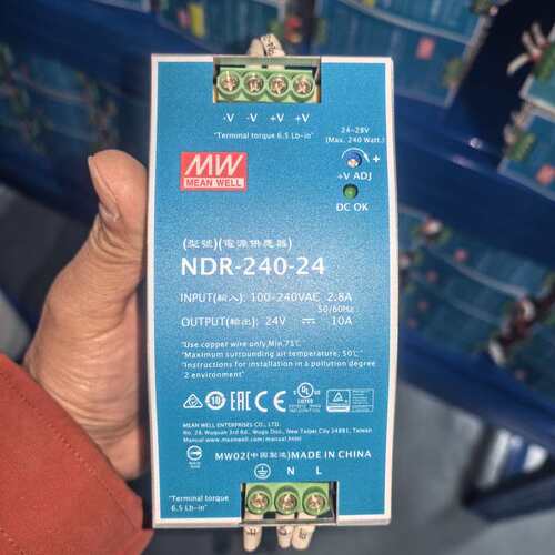 议价MEAN WELL明纬NDR-240-24 LED开关电源可维修