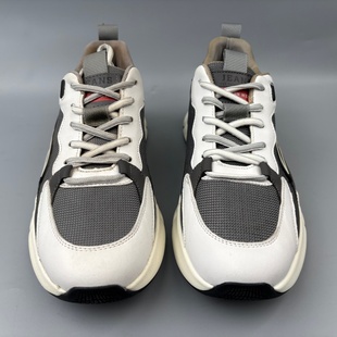 休闲拼色户外真皮男鞋防臭撤柜品牌鞋舒适运动鞋男士系带圆头瑕疵