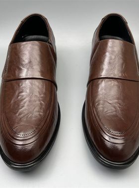 真皮牛皮男士正品软皮新款鞋子透气正装皮鞋软底商务休闲撤柜男鞋