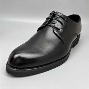 专柜撤柜品牌处理黑色正装男鞋真皮牛皮英伦商务休闲百搭皮鞋加绒