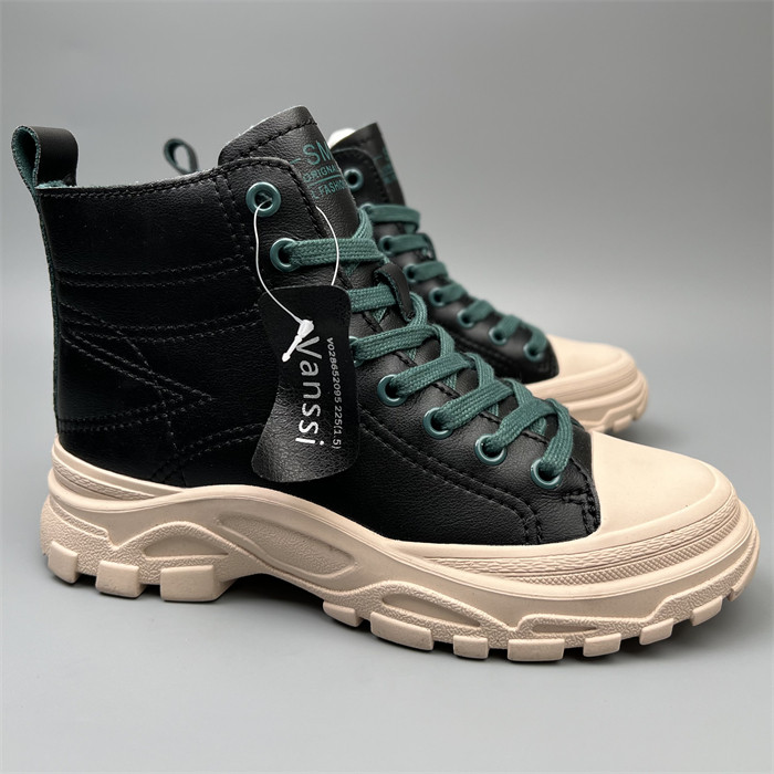 正品松糕底高帮鞋时尚百搭短筒女鞋子加绒35品牌撤柜断码处理真皮,女鞋,马丁靴,淘宝优惠券,粉丝福利购,淘宝优惠卷