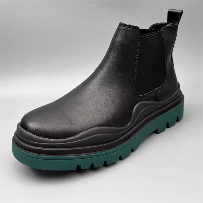 外贸尾单真皮切尔西靴男英伦风
