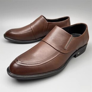 商场品牌撤柜真皮男士皮鞋休闲商务捡漏舒适尖头低跟牛皮耐磨男鞋