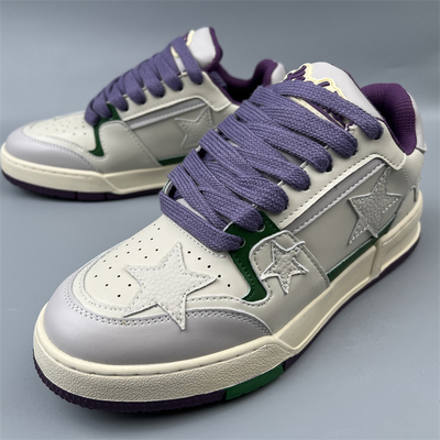 星星板鞋真皮情侣低帮休闲板鞋