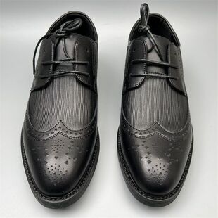 撤柜男鞋 英伦风布洛克鞋 透气孤品38断码 皮鞋 子 男真皮雕花商务正装