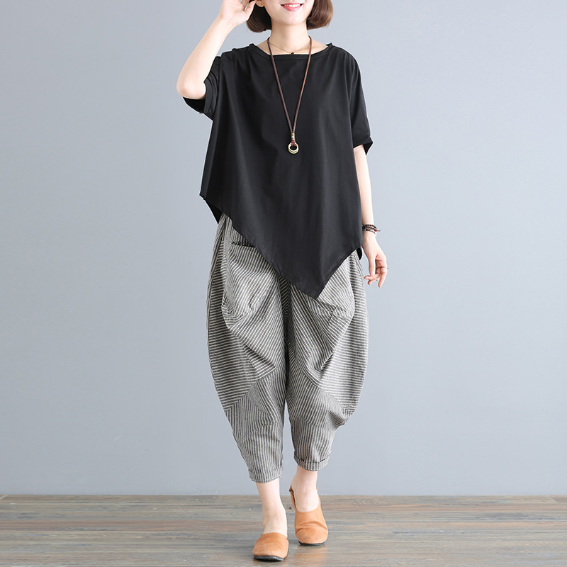 孔雀飞飞新款韩版宽松洋气套装