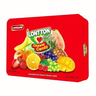 箱 12盒 混合果味软糖糖果红盒268g 马来西亚进口伦敦