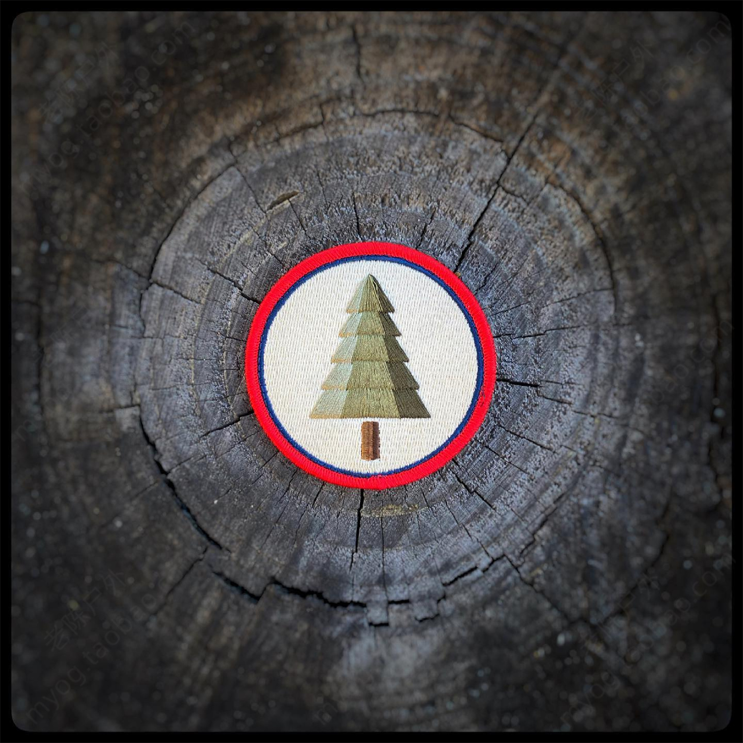 正品美国PDW松树臂章树木魔术贴