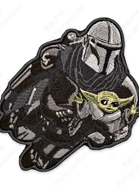 现货 美国PDW Mando and Grogu Morale Patch 曼达洛尤达宝宝臂章