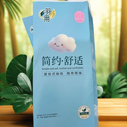 羽用抽纸新款家用悬挂式抽纸抽取式卫生纸餐巾纸大包底部抽2000张