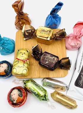 现货瑞士莲吉安杜佳莫扎特冰山雪融巧克力勺子小熊榛子仁夹心牛奶