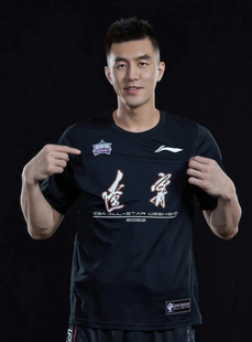 透气T恤ATSSA79 李宁赞助CBA全明星辽宁广东浙江速干短袖 文化衫