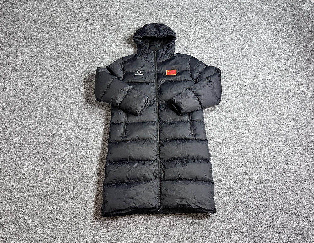 准者23年新款中长款过膝运动棉服