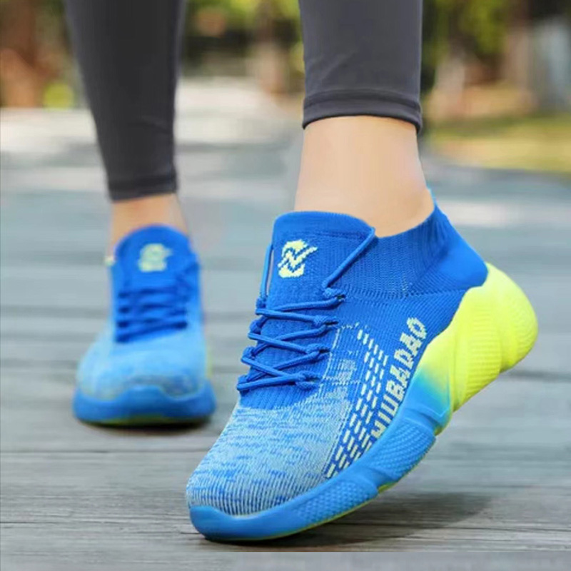 透气网面鞋男女跑步运动鞋牛霸道健身鞋跳操鞋轻便软底广场舞鞋子