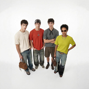 T恤2026年新品 肌理感小众潮牌t恤 华夫格纯色圆领短袖 NOMORE男装