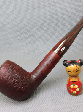 原装进口法国CC CHACOM石楠木烟斗直式喷砂9mm sequoia 红杉 127