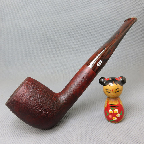 原装进口法国CC CHACOM石楠木烟斗直式喷砂9mm sequoia 红杉 127