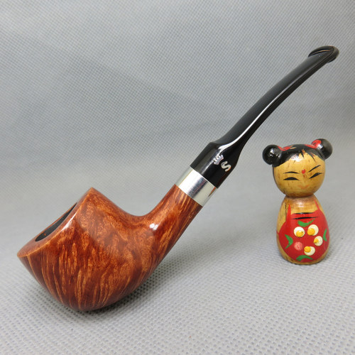 丹麦Stanwell史丹威石楠木烟斗纯银圈Flame Grain火焰系列 242