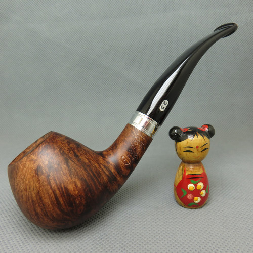 原装进口法国CC CHACOM石楠木烟斗9mm光面St. Claude圣克劳德 F5