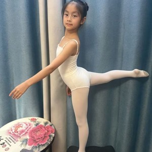 2026莫代尔棉白色儿童隐形打底衫肉色上衣紧身肤色舞蹈衣男女演出
