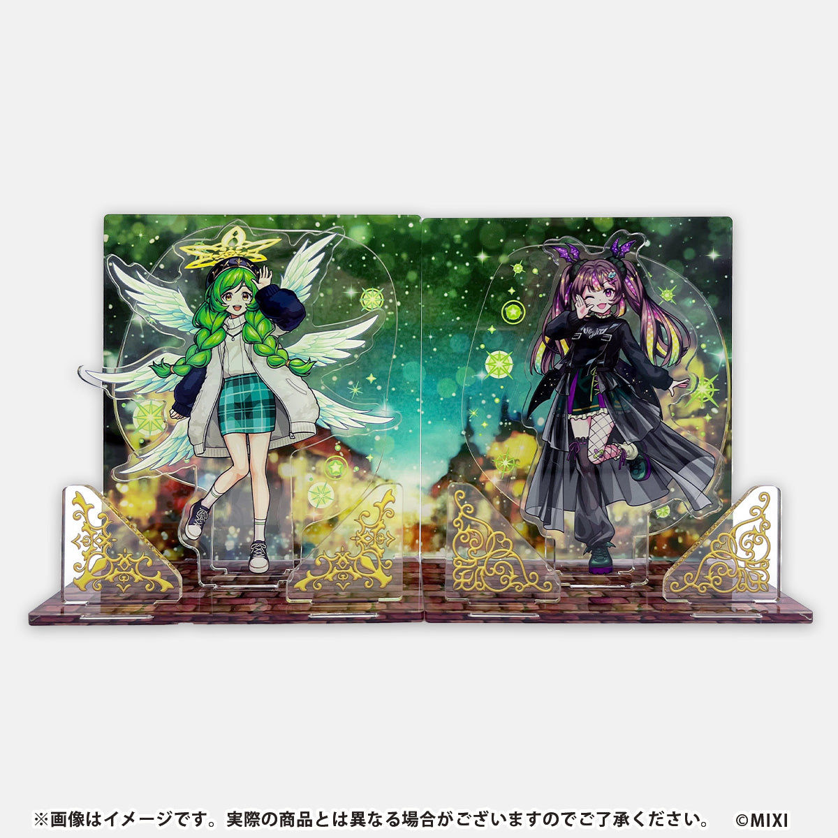 冬日限定 木天加百列奈特梅雅组合立牌 展示牌怪物弹珠周边谷子