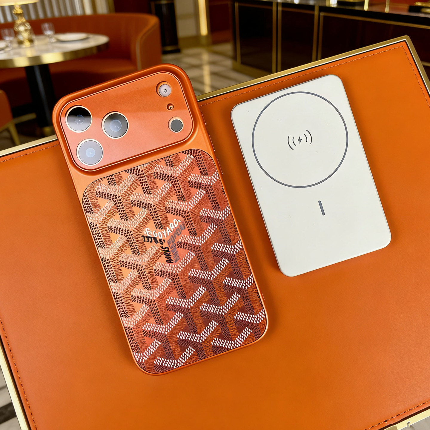 秒变17新款适用苹果17promax手机壳磁吸橙色iphone16pro保护套镜头全包15软边防刮高级小众情侣好看戈雅狗牙