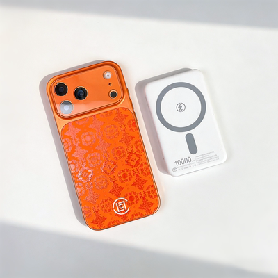 秒变17新款适用苹果17promax手机壳橙色潮牌iphone16pro磁吸皮质保护套镜头全包15软边防刮高级小众情侣好看