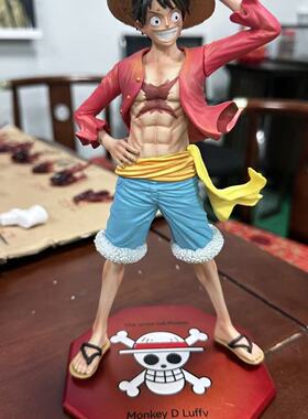 【JT雕像哥】zw模玩新品海贼王压帽鬼岛路飞手办动漫共鸣雕像手办