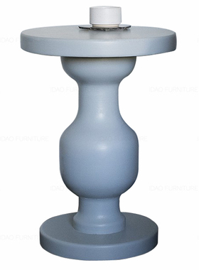 idao宜道田园乡村复古茶几雕塑边桌边几客厅书房沙发艺术几何形