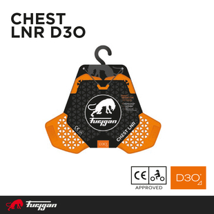 法国原装Furygan D3O高分子聚合物柔性护胸胸板 遇冲击外层变硬