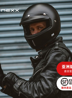 葡萄牙X Nexx XG100 Purist碳纤维复古哈雷摩托机车骑行头盔全盔