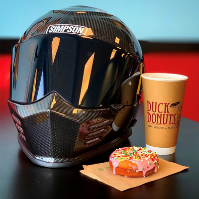 美国simpson辛普森碳纤维头盔