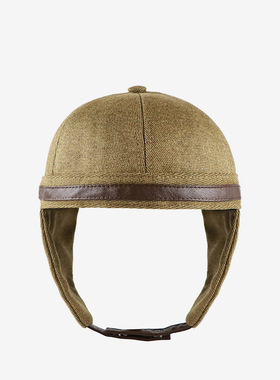 Hats新款飞行员帽子男女士秋冬护耳欧美无檐地主街头棒球帽百搭