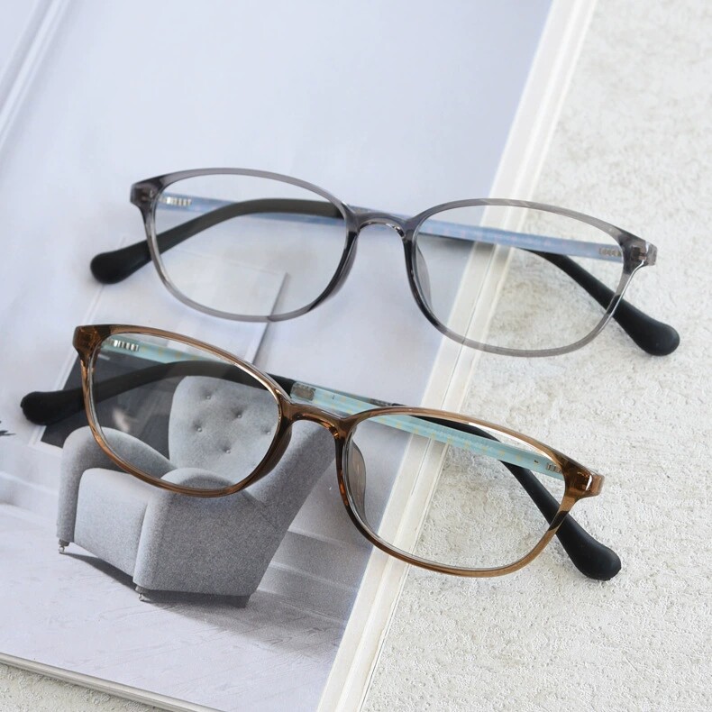 韩国超轻tr90近视眼镜框潮茶色小框女细框眼镜架配高度数文艺复古