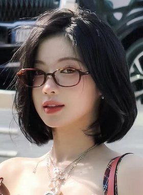 韩版asa同款板材椭圆形小框茶色眼镜框女素颜甜美可爱近视镜圆脸