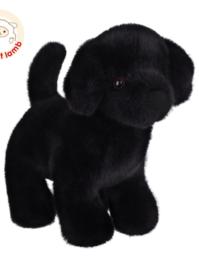 Apricot lamb黑色拉布拉多毛绒玩具可爱儿童男女礼物小狗玩偶公仔