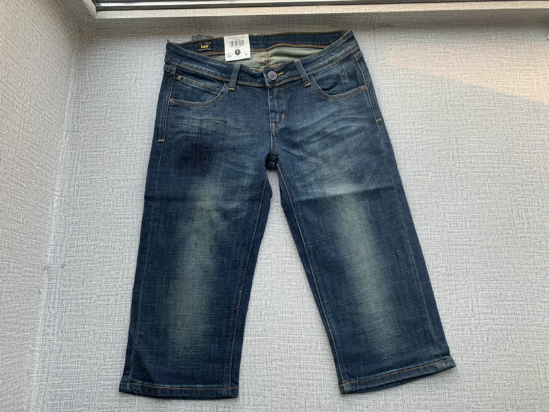 l牌夏季女士七分短裤中低腰显瘦百搭弹力牛仔裤
