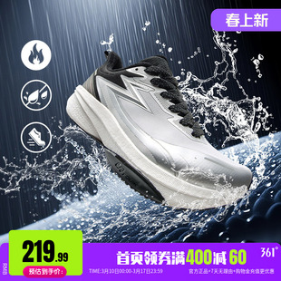 雨屏8运动鞋361男鞋冬季新款加绒保暖防泼水跑鞋防滑通勤跑步鞋男