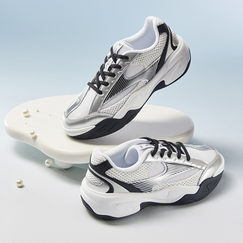 361天鹅鞋网面透气运动鞋女2026夏季新款薄底鞋子休闲鞋德训鞋女