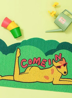 BUER创意入户门地垫进门地垫入户门垫丝圈地垫pvc地垫玄关地垫