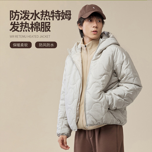 NNID防泼水热特姆发热棉服25年冬季 保暖外套KS215 防风防水男士