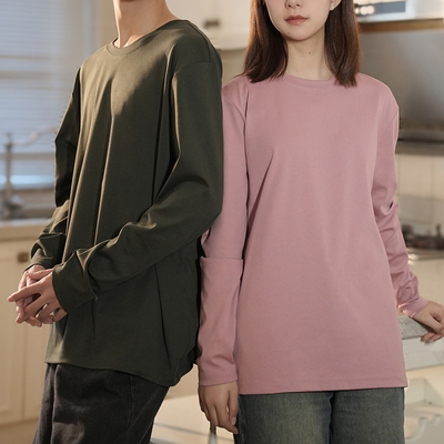 【chammy专属】NNID极简宽松纯色50支精梳全棉双面布打底