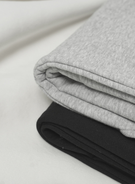 NO NEED INDEED直筒薄绒面运动休闲裤情侣新疆棉欧美风宽松绣花标