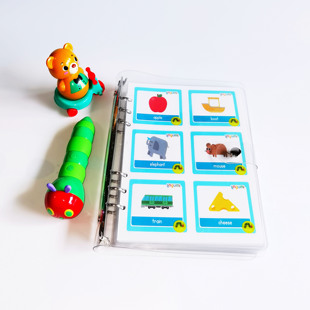 lingumi英语单词闪卡372个配套英文启蒙早教卡毛毛虫小达人点读